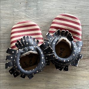 Freshly Picked American flag moccasins